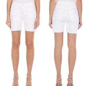 NWT Fidelity Denim Jimi High Waist Denim Cut Off Shorts Vintage White Size 26‎